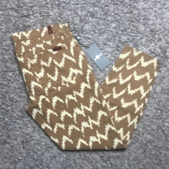 NWT 7 for all mankind the skinny crop printed jean - Picture 3 of 5